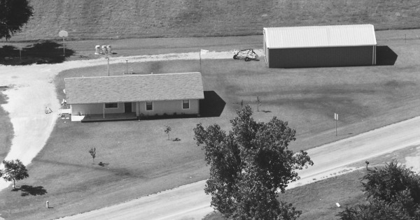Vintage Aerial photo from 1987 in Garvin County, OK
