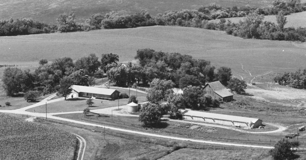 Vintage Aerial photo from 1980 in Atchison County, MO