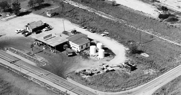 Vintage Aerial photo from 1976 in Callaway County, MO