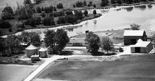 Vintage Aerial photo from 1976 in Decatur County, IN