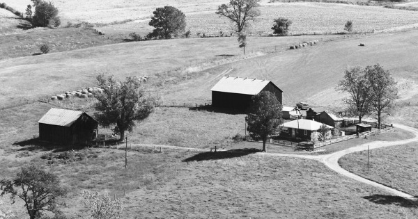 Vintage Aerial photo from 1977 in Henry County, KY