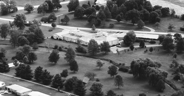 Vintage Aerial photo from 1972 in Cedar County, IA