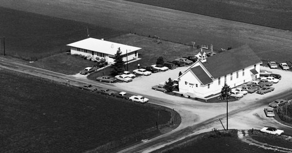 Vintage Aerial photo from 1967 in Marshall County, IN