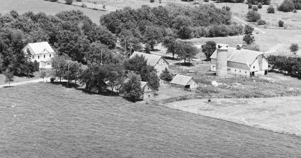 Vintage Aerial photo from 1977 in Butler County, KS