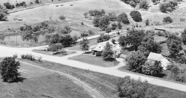 Vintage Aerial photo from 1982 in Marion County, IA