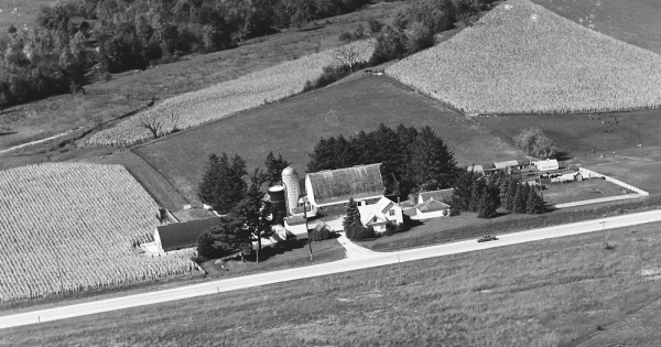 Vintage Aerial photo from 1975 in Fayette County, IA
