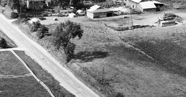 Vintage Aerial photo from 1970 in McDonough County, IL