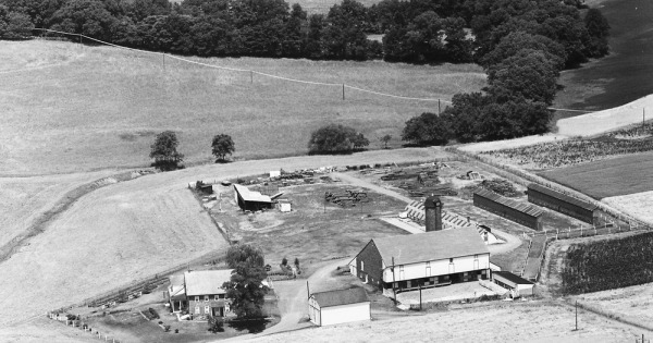 Vintage Aerial photo from 1966 in Dauphin County, PA