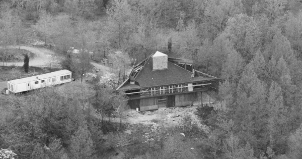 Vintage Aerial photo from 1982 in Bucks County, PA
