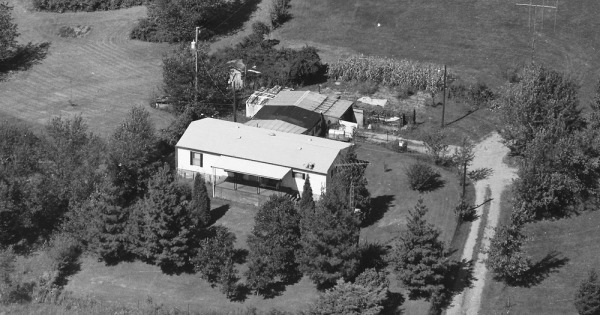 Vintage Aerial photo from 1986 in Guernsey County, OH