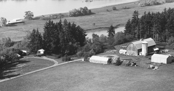 Vintage Aerial photo from 1968 in Clark County, WA
