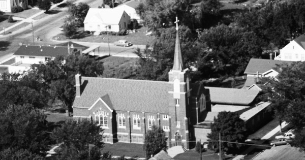 Vintage Aerial photo from 1967 in Waseca County, MN
