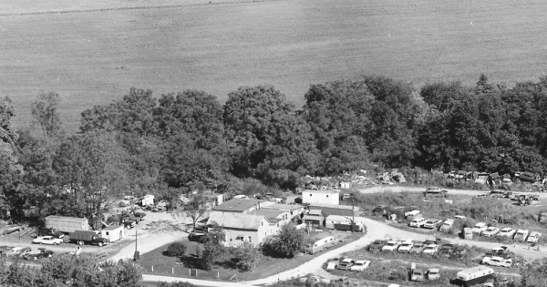 Vintage Aerial photo from 1968 in Wyandot County, OH