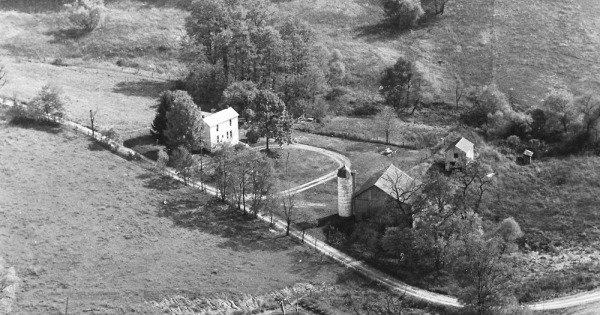 Vintage Aerial photo from 1965 in Belmont County, OH