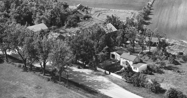 Vintage Aerial photo from 1965 in Lake County, IL