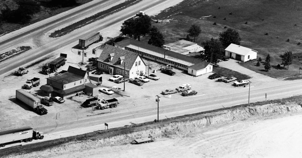 Vintage Aerial photo from 1973 in Lake County, IL