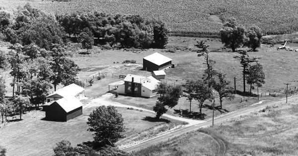 Vintage Aerial photo from 1971 in Lee County, IL