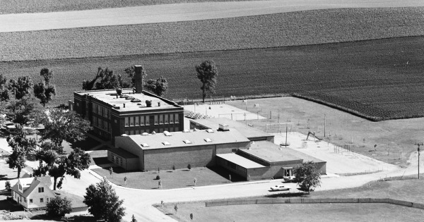 Vintage Aerial photo from 1972 in Calhoun County, IA