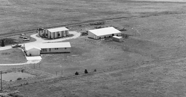 Vintage Aerial photo from 1977 in Butler County, KS