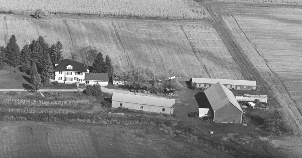 Vintage Aerial photo from 1981 in Huron County, MI
