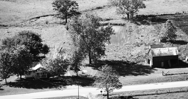 Vintage Aerial photo from 1974 in Warrick County, IN