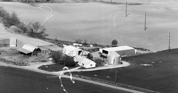 Vintage Aerial photo from 1982 in Knox County, IN