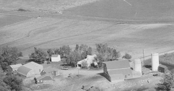 Vintage Aerial photo from 1977 in Lincoln County, MN