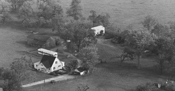 Vintage Aerial photo from 1980 in Jessamine County, KY