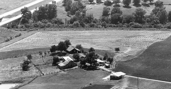 Vintage Aerial photo from 1968 in Madison County, IL