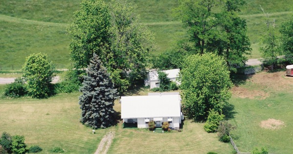 Vintage Aerial photo from 2002 in Montgomery County, VA