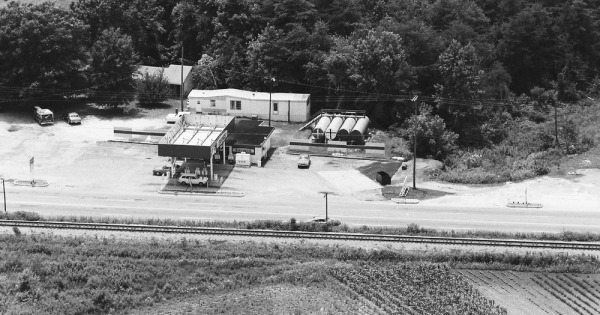 Vintage Aerial photo from 1983 in Union County, SC