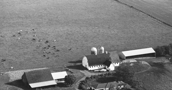 Vintage Aerial photo from 1968 in Clark County, WA