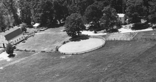 Vintage Aerial photo from 1990 in King William County, VA