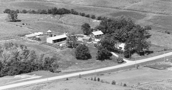 Vintage Aerial photo from 1974 in Stephenson County, IL