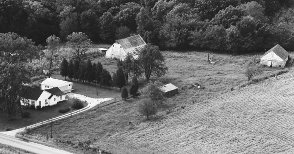 Vintage Aerial photo from 1973 in Peoria County, IL