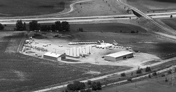 Vintage Aerial photo from 1981 in Piatt County, IL