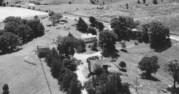 Vintage Aerial photo from 1982 in Tama County, IA