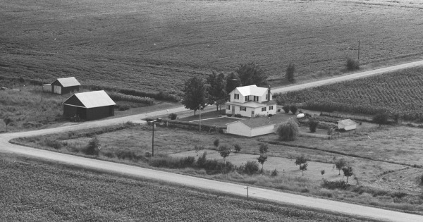 Vintage Aerial photo from 1978 in Jefferson County, IA