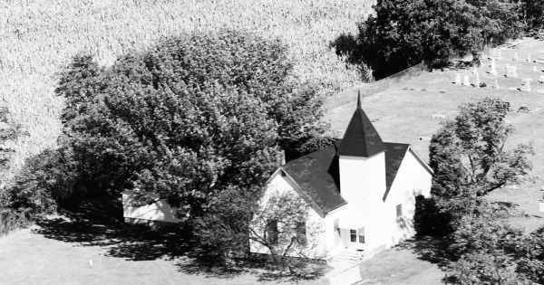 Vintage Aerial photo from 1983 in Hendricks County, IN