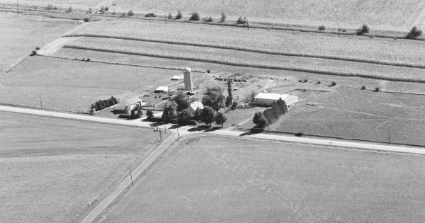 Vintage Aerial photo from 1978 in McLean County, IL