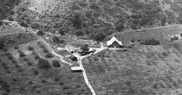 Vintage Aerial photo from 1969 in Shasta County, CA