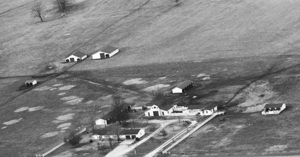 Vintage Aerial photo from 1988 in Benton County, AR