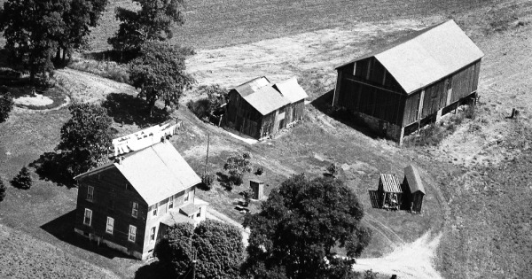 Vintage Aerial photo from 1974 in York County, PA
