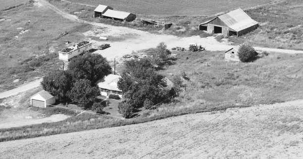 Vintage Aerial photo from 1989 in Eddy County, NM