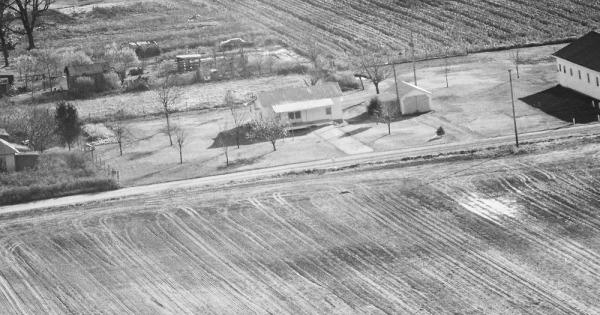 Vintage Aerial photo from 1984 in Pemiscot County, MO