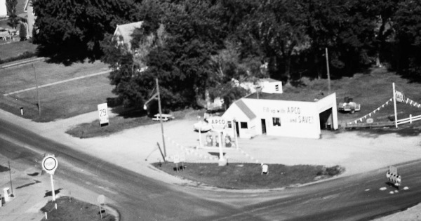 Vintage Aerial photo from 1967 in Waseca County, MN