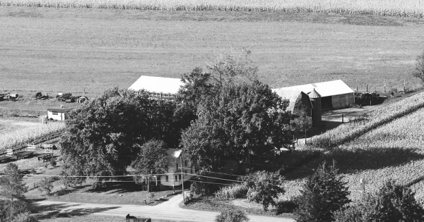 Vintage Aerial photo from 1984 in Monroe County, NY