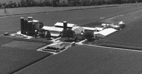 Vintage Aerial photo from 1985 in Fairfield County, OH