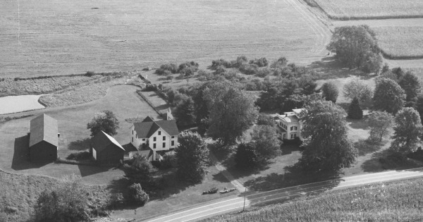 Vintage Aerial photo from 1982 in Tompkins County, NY
