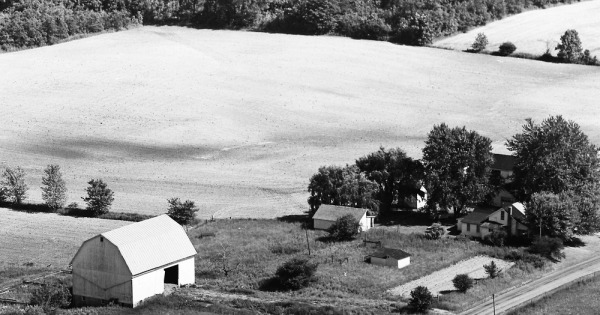 Vintage Aerial photo from 1968 in Morrow County, OH